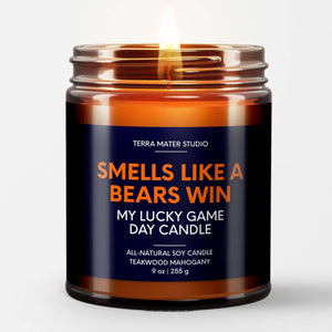 Smells Like A Bears Win | Game Day Candle