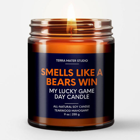 Smells Like A Bears Win | Game Day Candle