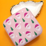 Santa Theme Travel Jewelry Box Organizer
