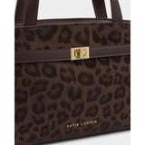 Top Handle Crossbody Chocolate Leopard Bag Orin