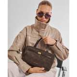 Orin Top Handle Crossbody Bitter Chocolate