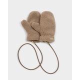 Teddy mittens with cord