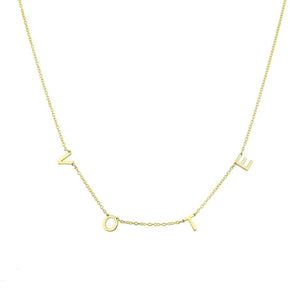VOTE necklace in gold