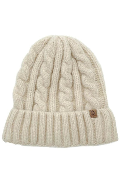 Cuff beanie hats in 3 colors