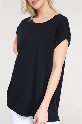Cap sleeve athleisure top - the Coyne in 2 colors