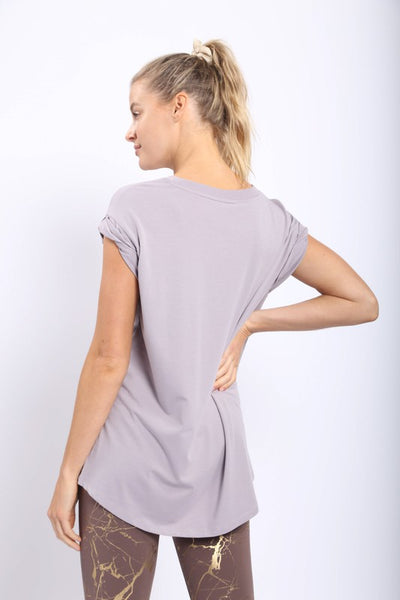 Cap sleeve athleisure top - the Coyne in 2 colors