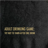 Yawn Game Cocktail Napkin