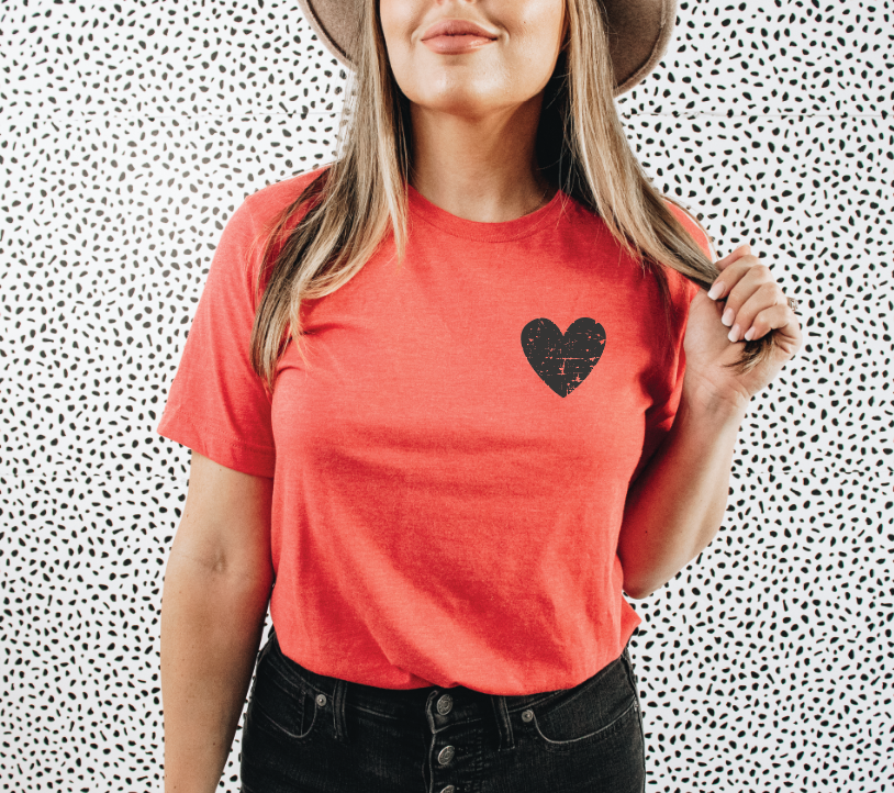 Heart Red graphic tee