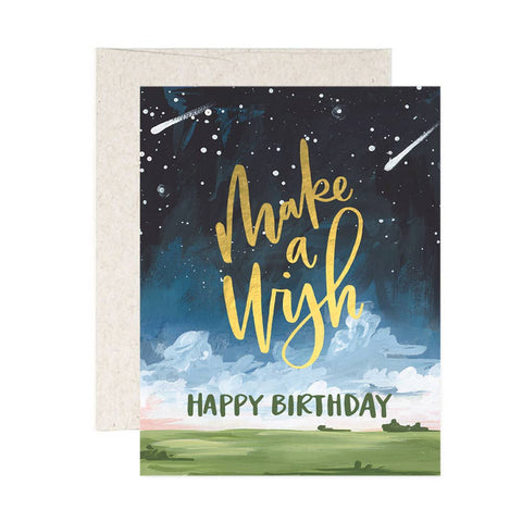 Make a Wish Birthday Greeting Card