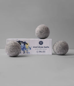 Wool Dryer Balls - Set of 3 GRAY