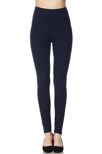 Solid leggings with 5" waistband