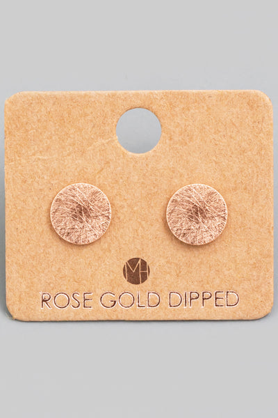 Circle dot stud earrings - 3 colors