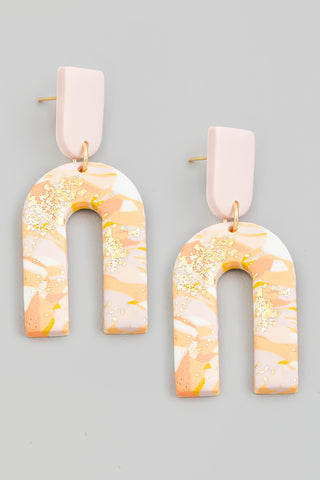 Clay U Shape Earrings