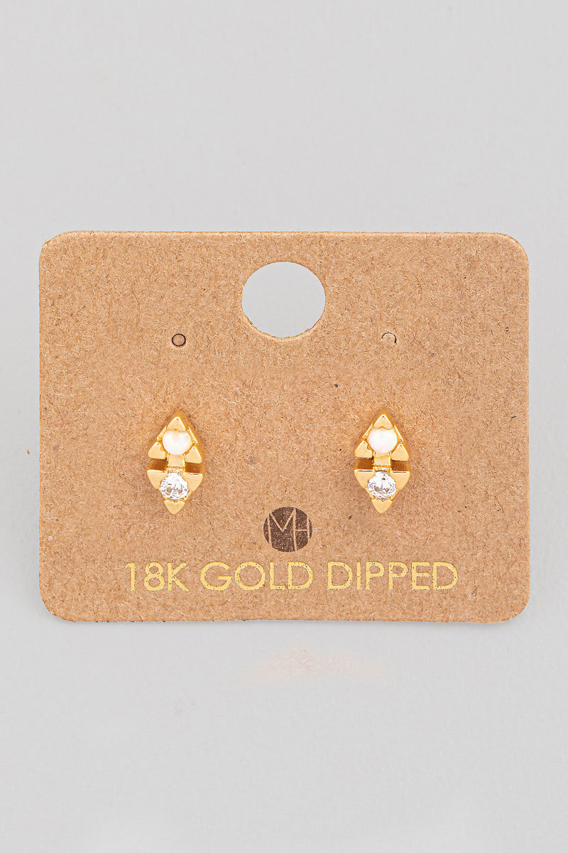 Mini triangle Rhinestone studs