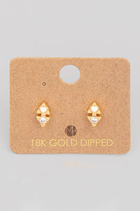 Mini triangle Rhinestone studs