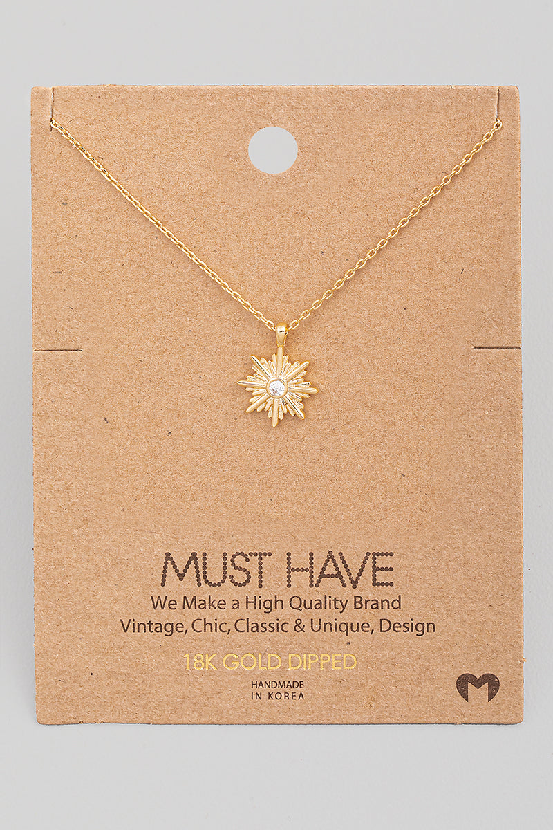 Compass Star pendant necklace
