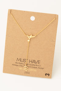 Humming Bird Y Chain Pendant Necklace
