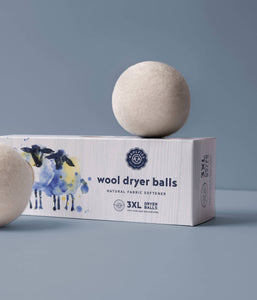 Wool Dryer Balls - Set of 3 White