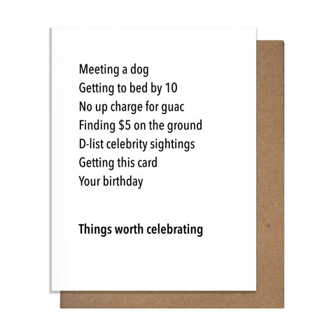 Worth Celebrating - Birthday Card